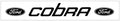 Cobra with Ford Ovals Windshield Decal - 4" x 33.5"