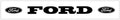 Ford with Ovals Windshield Decal - 2.5" x 36"