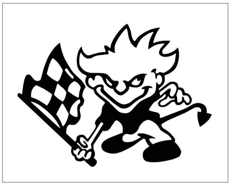 Starter Devil Decal - 13" x 17"