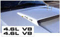1999-04 Mustang GT Hood Scoop Decal Set - 4.6L V8  Designation
