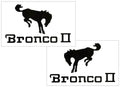Ford Bronco II Decal Set - 6" x 10"