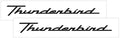 Ford Thunderbird Decal Set - 1.5" x 14"
