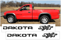 2001-02 Dodge "Dakota SXT" - Door Decal Set