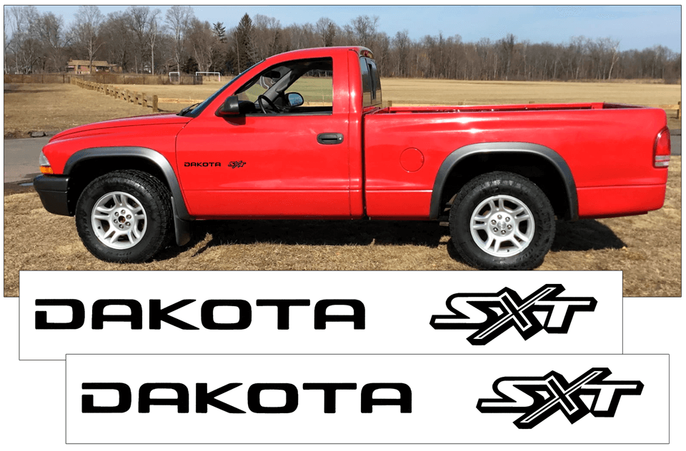 2001-02 Dodge "Dakota SXT" - Door Decal Set