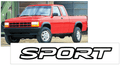2001-03 Dodge Dakota - SPORT - Decal - Small 5/8" x 6.5"