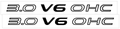 1991-93 Dodge Daytona IROC R/T - 3.0 V6 OHC Hood Designation Decal Kit