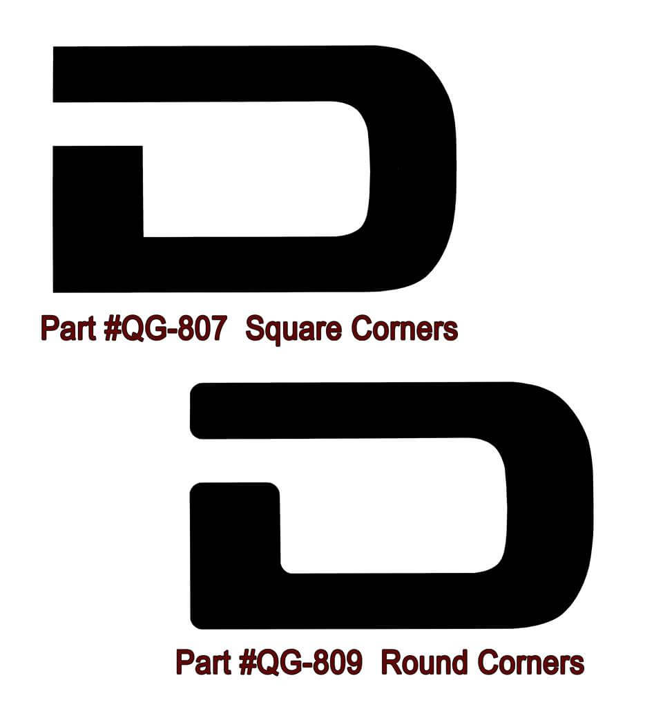1994-02 Dodge Ram Truck - Dodge - Tailgate Decal - Round Corners
