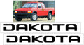 1987-03 Dodge Dakota - DAKOTA - Door Decal Set
