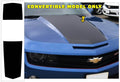2010-13 Camaro Over The Car Stripe Decal Kit - Convertible - Solid Style