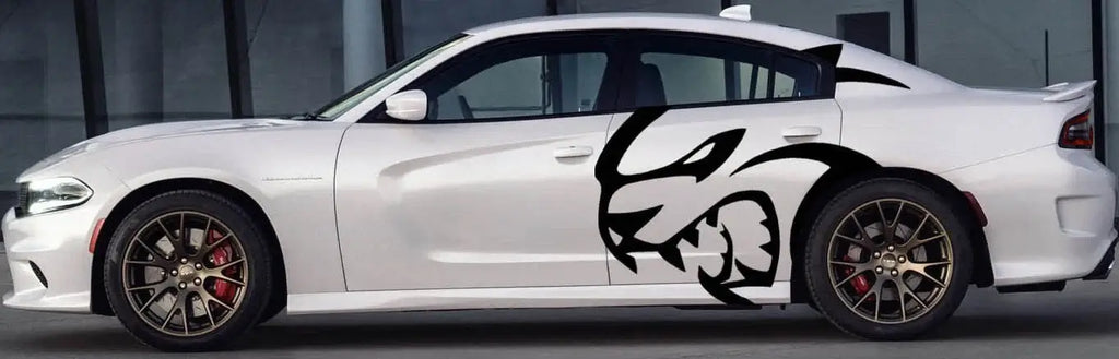 HELLCAT Decal Kit for Dodge Charger & Challenger - Oversized Vinyl Decals (Set of 2)