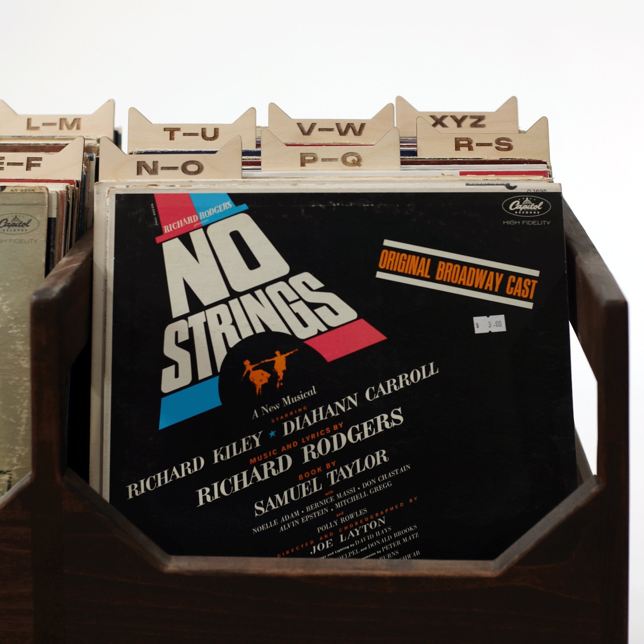 The Vinyl Record Dividers – Solid Wood Organizers