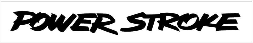 Ford Power Stroke Decal - 1.5" x 14"