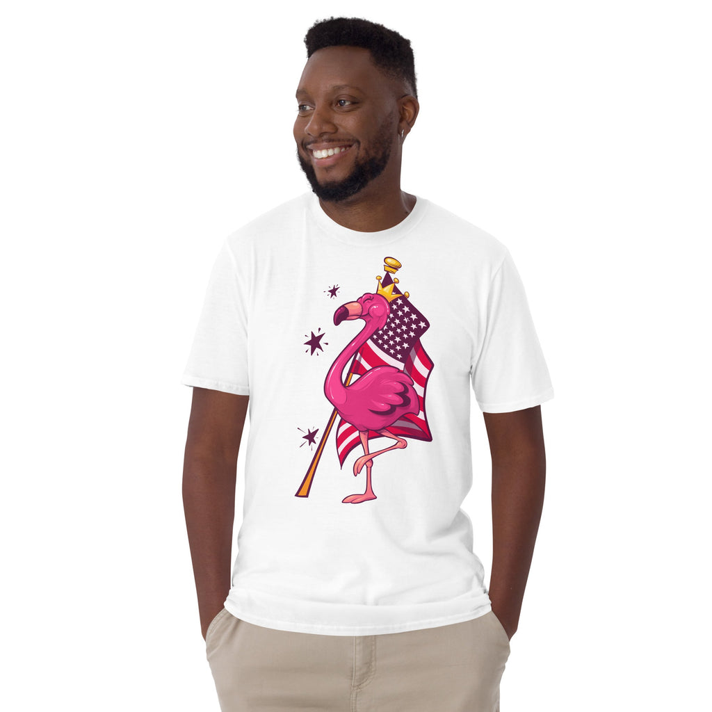 Original The Popular Flamingo Fourth of July T-Shirt