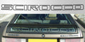 Volkswagen Scirocco MK2 Rear Window Vinyl Decal